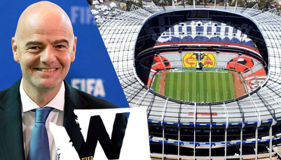 Gianni Infantino llama al Estadio Azteca la catedral del fútbol